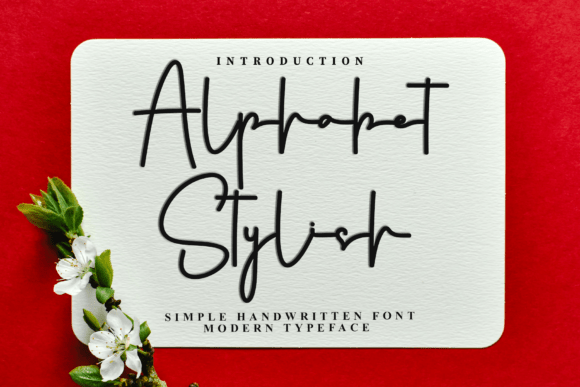 Alphabet Stylish Font: Elegant Handwritten Typeface