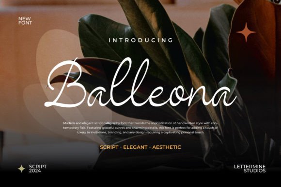Balleona Font: Elegant Script for Creative Projects