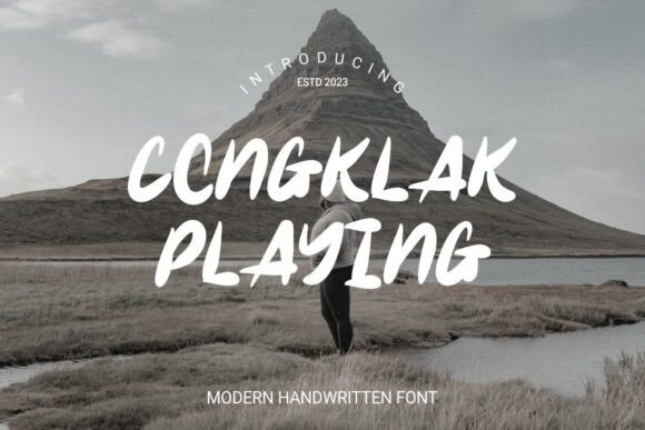Congklak Playing Font: A Sweet, Handwritten Typeface