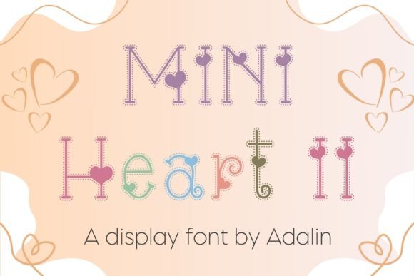 Discover the Charm of Mini Heart II Font