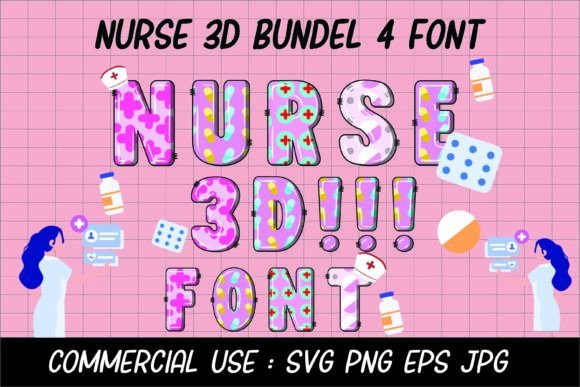 Discover the Clarity and Style of Nurse 3D Font