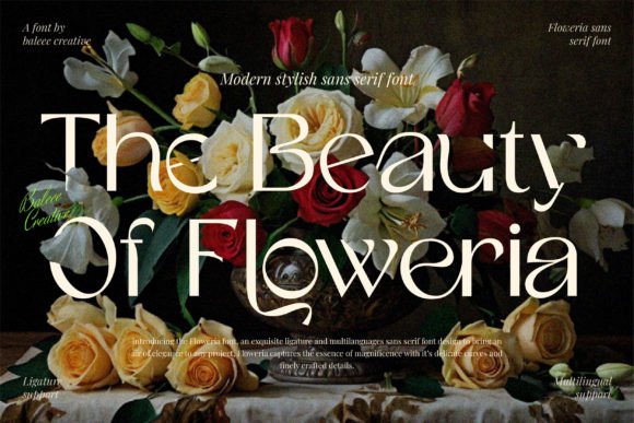 Discover the Elegant Charm of Floweria Font