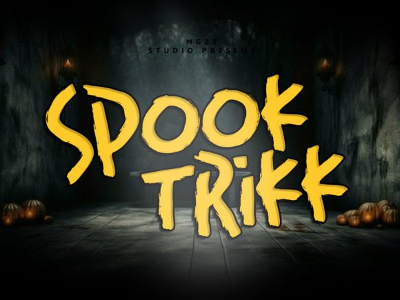 Discover the Spook Trikk Font: A Typeface with Playful Fright