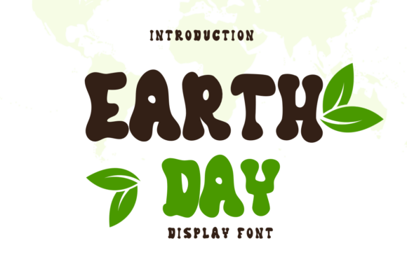 Earth Day Font: A Natural Display Typeface for Creative Projects