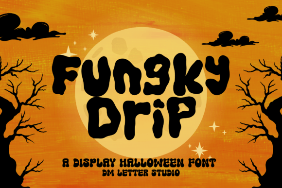 Fungky Drip: A Bold Halloween Display Font