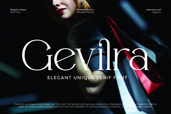Gevilra Font: Modern Serif Elegance for Designers