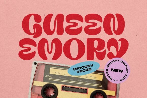 Gween Emory Font: Retro Groovy Feminine Typeface
