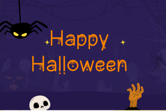 Happy Halloween Font: Spooky Charm for Creative Projects