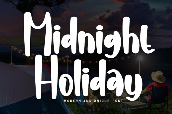 Midnight Holiday Font: Sweet & Friendly Handwritten Style
