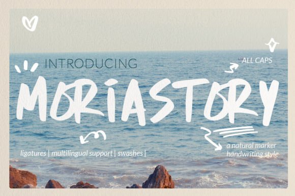 Moria Story Font: A Natural Handwriting Typeface