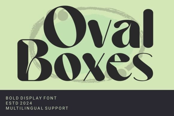 Oval Boxes Font: Bold Sans Serif for Modern Branding