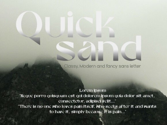 Quick Sand Font: A Playful and Versatile Typeface