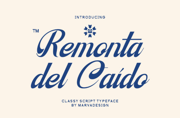 Remonta Del Caido Font: A Bold Script Typeface