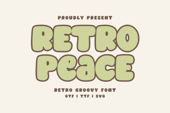 Retro Peace Regular Font: A Groovy Vintage Display Typeface