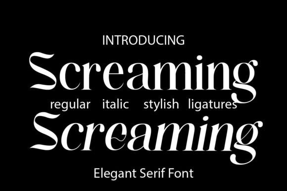 Screaming Font: Bold Elegance for Modern Design