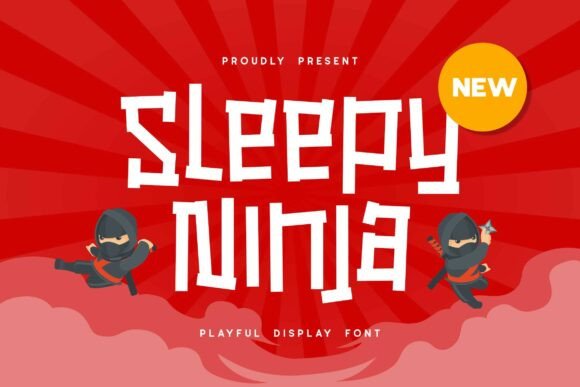 Sleepy Ninja Font: Bold, Energetic Display Typeface