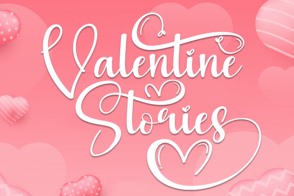 Valentine Stories Font: Elegant Handwritten Typography