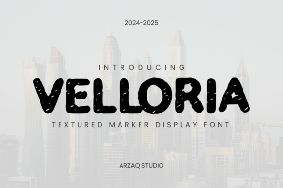 Velloria Font: A Playful, Textured Typeface for Creative Projects